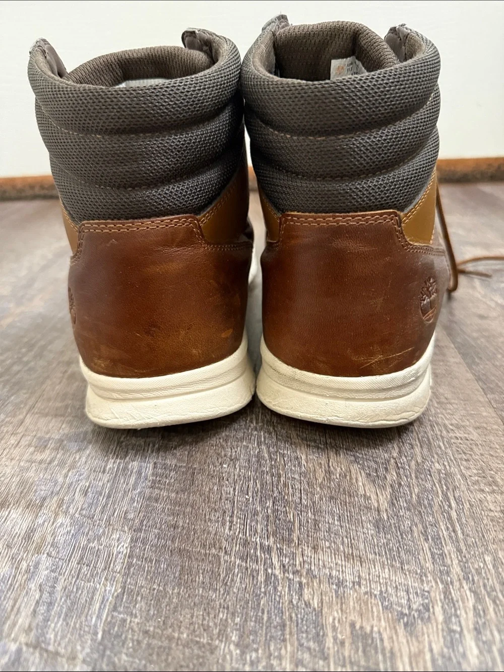 Timberland Graydon Brown Leather Lace-Up Ankle Boots with Padded Collar